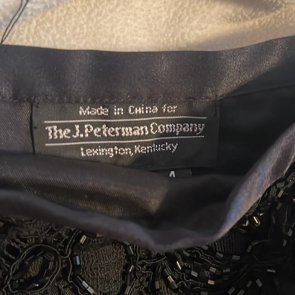 THE J. Peterman Company Stunning beaded skirt with scallop edges at the bottom 4 - Picture 3 of 8